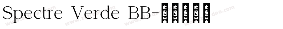 Spectre Verde BB字体转换